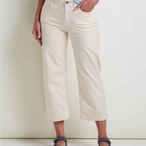 Toad & Company Earthworks wide leg pants, Size 14